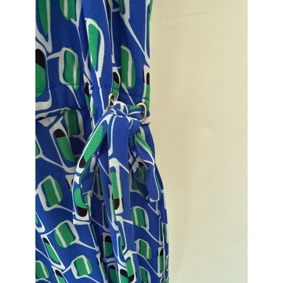 Anne Klein Womens Blue Lapis Combo Printed Sleeveless Dress 2X - Picture 9 of 10